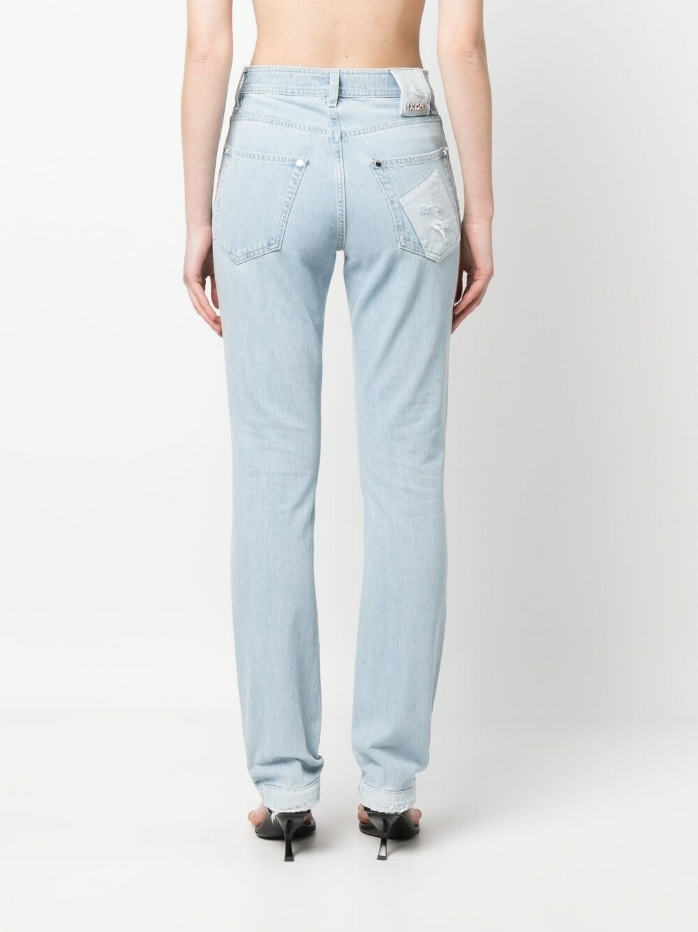032C - Patchwork Organic Cotton Jeans