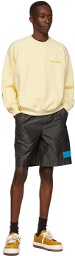 Sunnei Black Polyester Shorts
