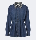 Dries Van Noten Checked denim shirt