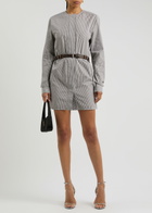 16 Arlington Edsel Striped Cotton Mini Dress Multicoloured