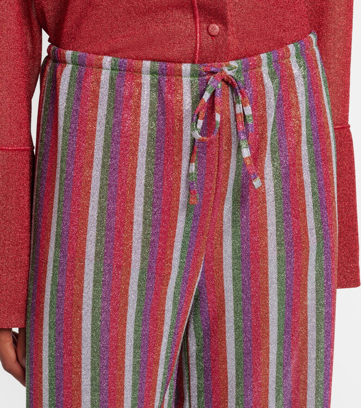 Oséree Lumière striped wide-leg pants