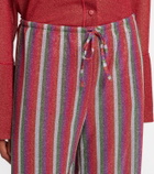 Oséree Lumière striped wide-leg pants