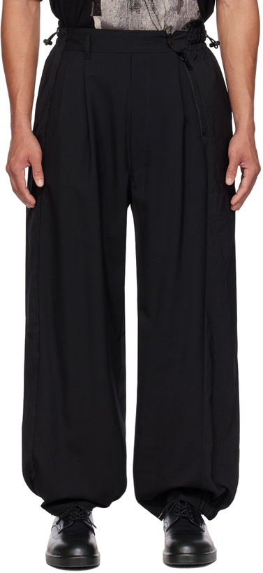 Photo: Y's Black Summer Trousers