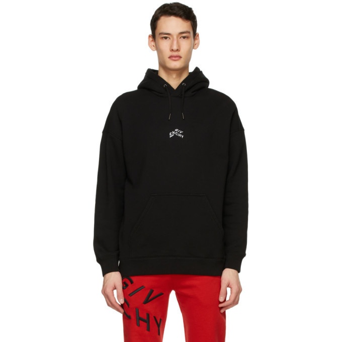 Photo: Givenchy Black Embroidered Refracted Hoodie