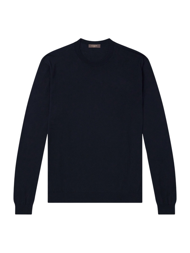 Photo: Slowear - Cotton and Silk-Blend Sweater - Black
