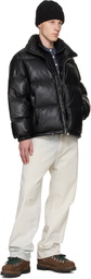 AAPE by A Bathing Ape Black 'AAPEUNVS' Moonface Down Puffer Jacket