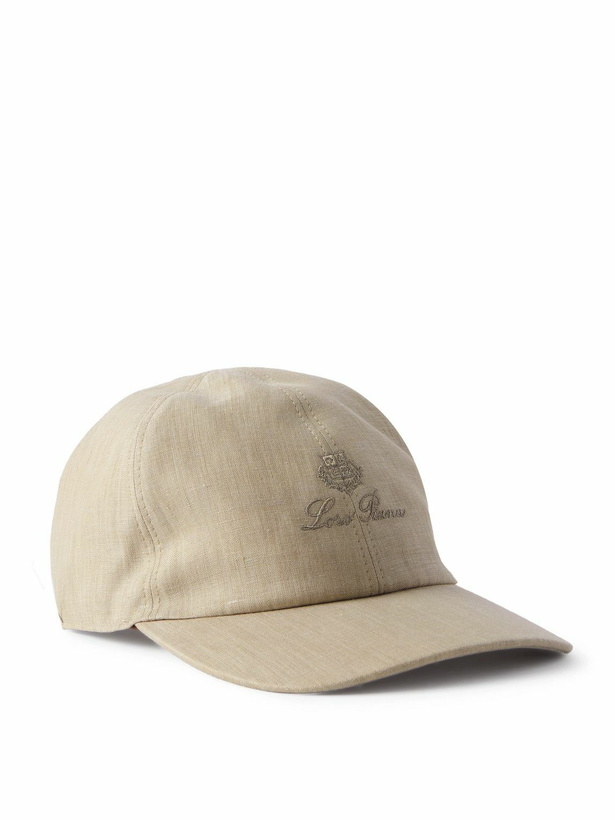 Photo: Loro Piana - Logo-Embroidered Linen Baseball Cap - Neutrals