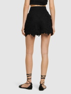 ELIE SAAB - Embroidered Tulle High Rise Shorts