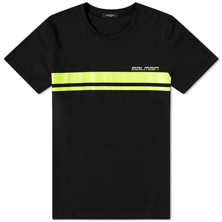 Photo: Balmain Neon Logo Tee