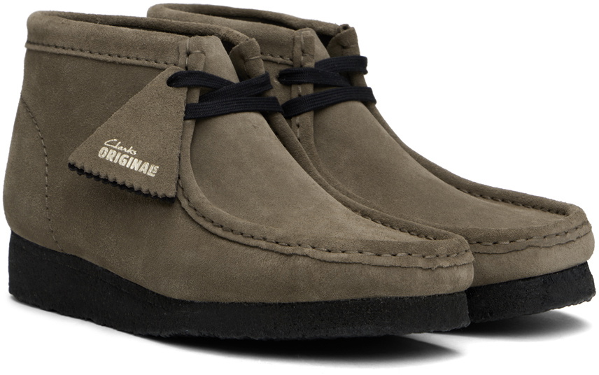 Clarks Originals Gray Wallabee Boots Clarks Originals