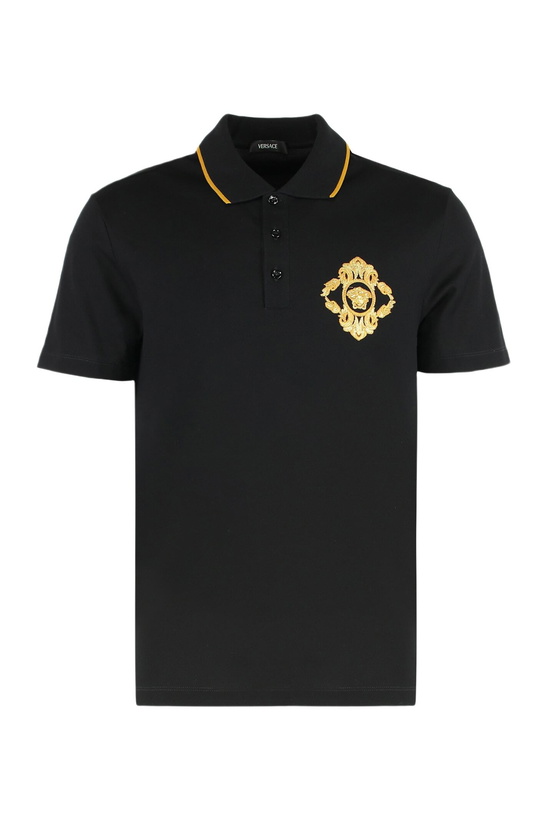 Photo: Versace Cotton-piqué Polo Shirt