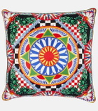 Dolce&Gabbana Casa - Small printed silk twill cushion