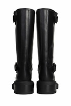 Via Roma 15 Low Heels Ankle Boots In Black Leather