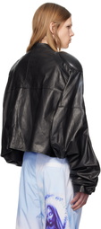 Gerrit Jacob Black Printed Moto Jacket