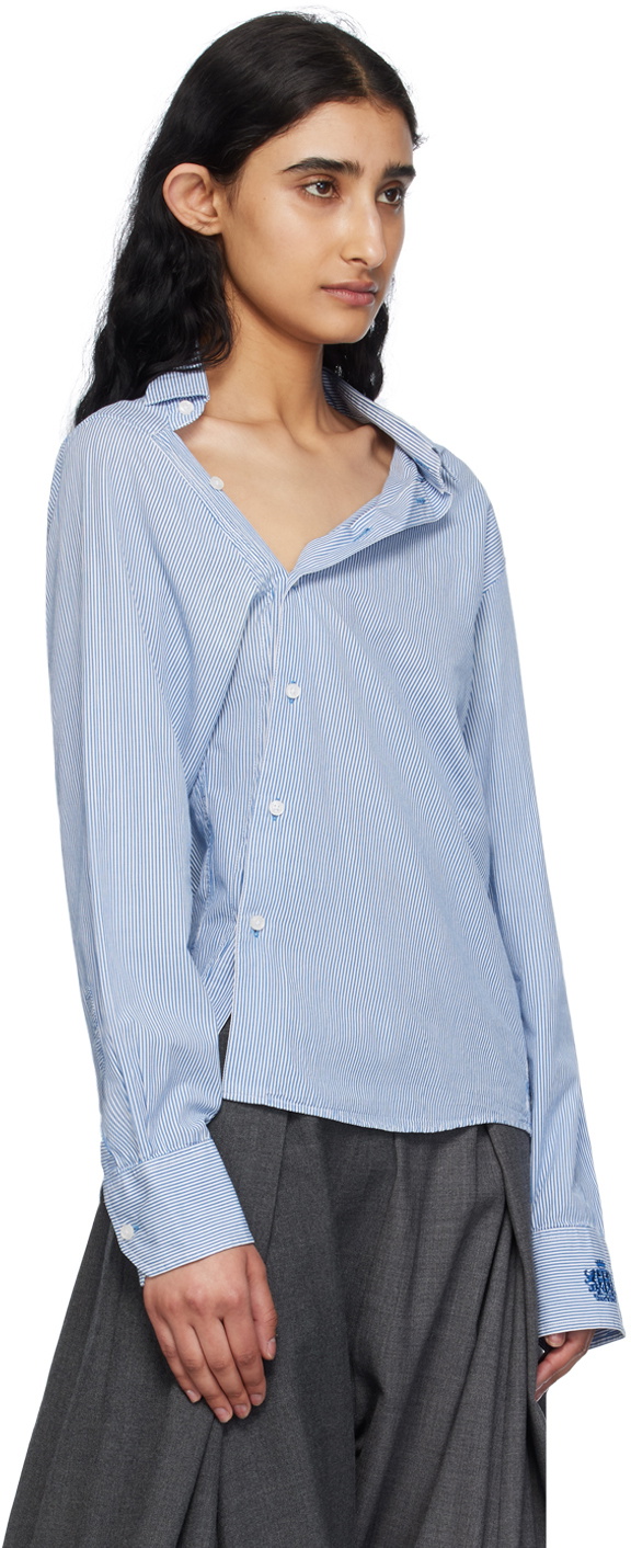 HODAKOVA Blue Asymmetric Shirt