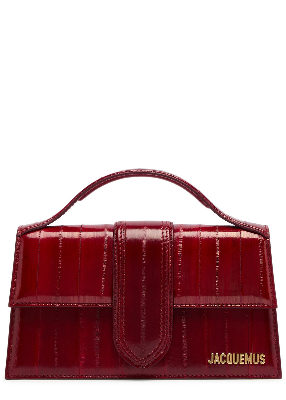 Jacquemus Le Grand Bambino Leather top Handle bag - Red