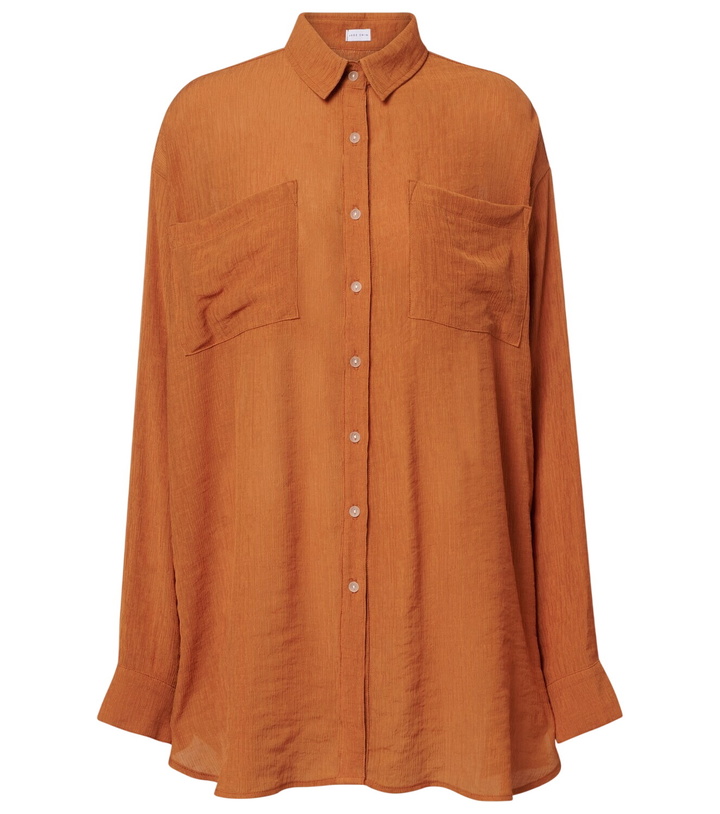 Photo: Jade Swim Mika seersucker shirt