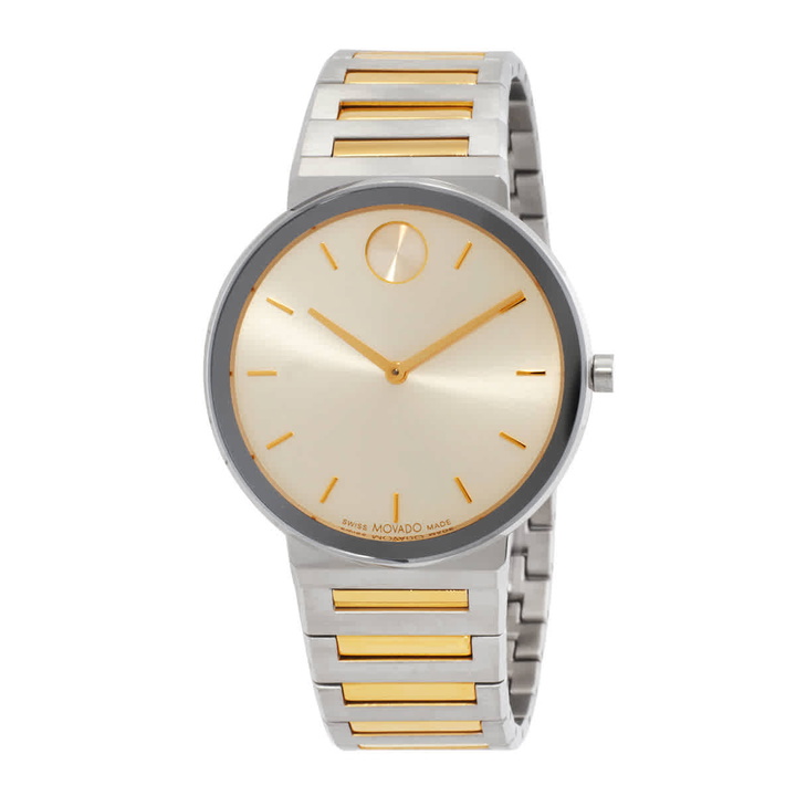 Photo: Movado Bold Horizon Quartz Taupe Dial Unisex Watch 3601075