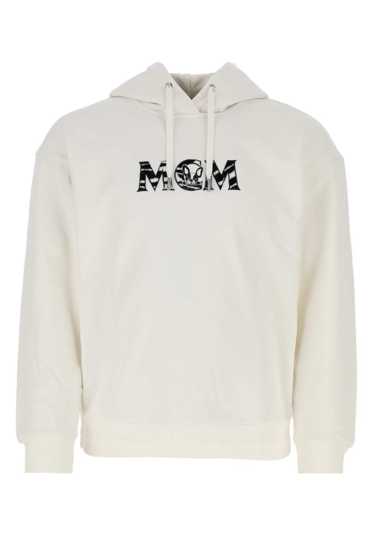 MCM Ivory Cotton Sweatshirt