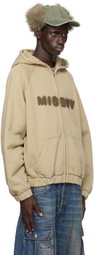 MISBHV Beige Community Zipped Hoodie
