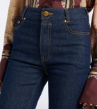 Zimmermann Embroidered flared jeans