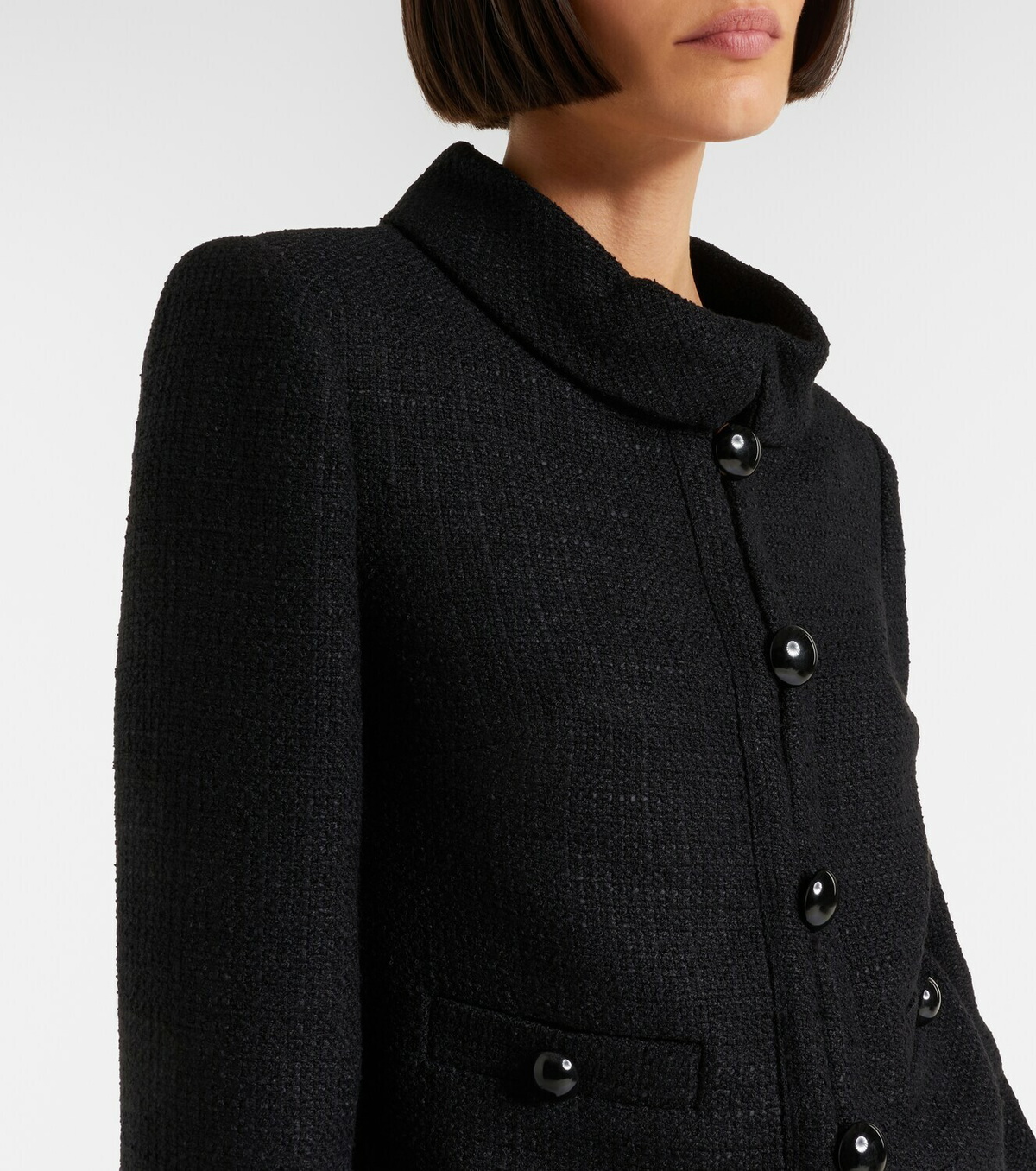Self-Portrait Belted tweed miniskirt