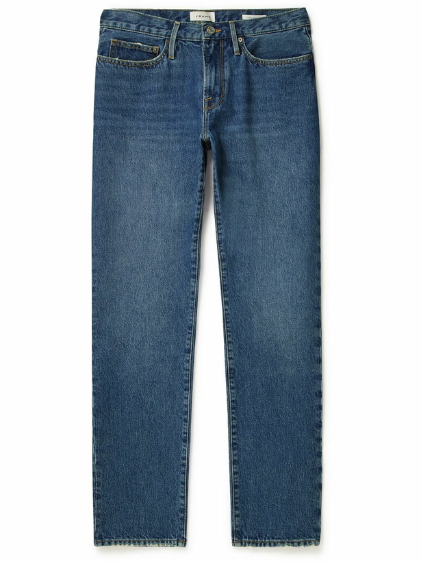 Photo: FRAME - L'Homme Slim-Fit Straight-Leg Jeans - Blue