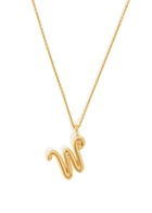 Missoma W Initial 18kt Gold-plated Necklace