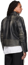 Eytys Black Flux Leather Jacket