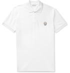 Alexander McQueen - Logo-Appliquéd Cotton-Piqué Polo Shirt - White