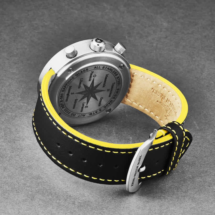 Zeno Ronda Auto Chronograph Automatic Black Dial Mens Watch B560-A19