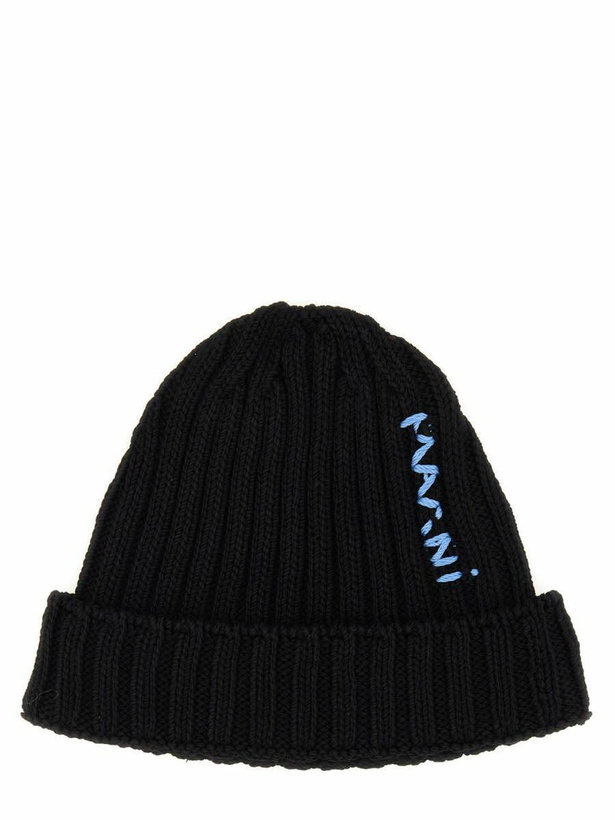 Photo: Marni Beanie Hat With Logo