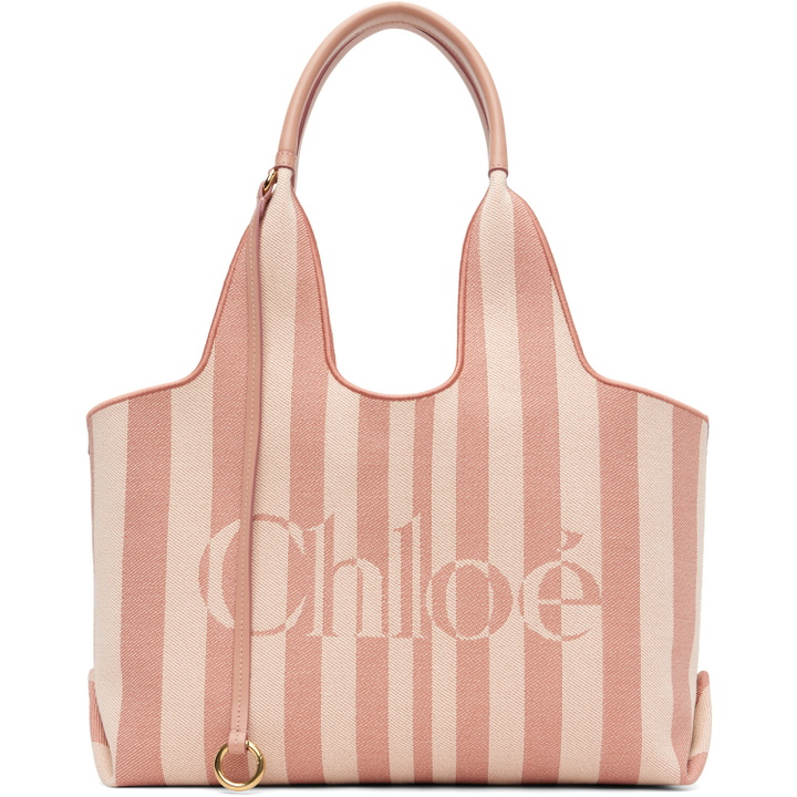 Photo: Chloé Pink 'Chloé Stripy' East-West Tote