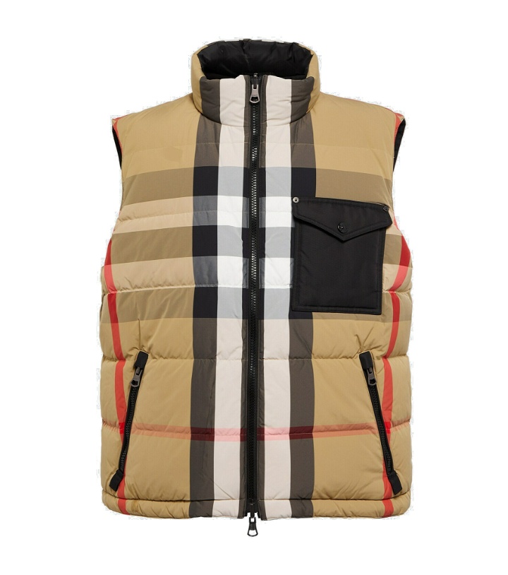 Photo: Burberry - Reversible checked down vest