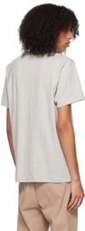 Maison Kitsuné Gray Chillax Fox T-Shirt