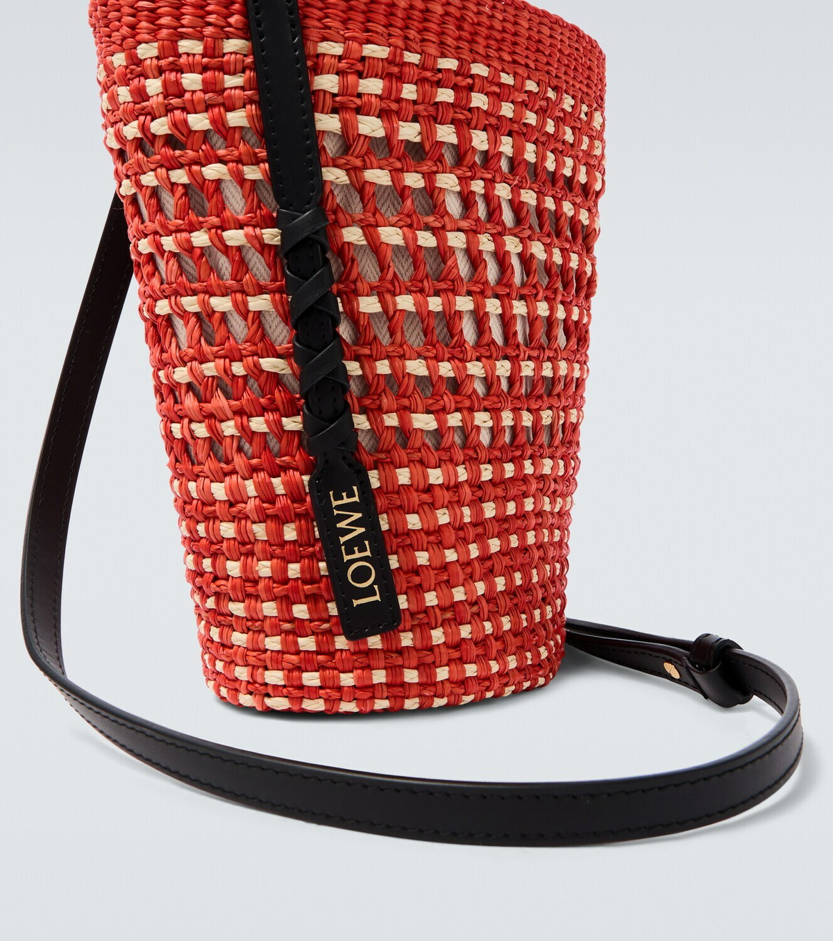 Loewe Paula's Ibiza leather-trimmed shoulder bag