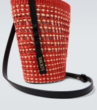 Loewe Paula's Ibiza leather-trimmed shoulder bag