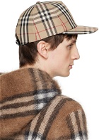 Burberry Beige Appliqué Vintage Check Cap