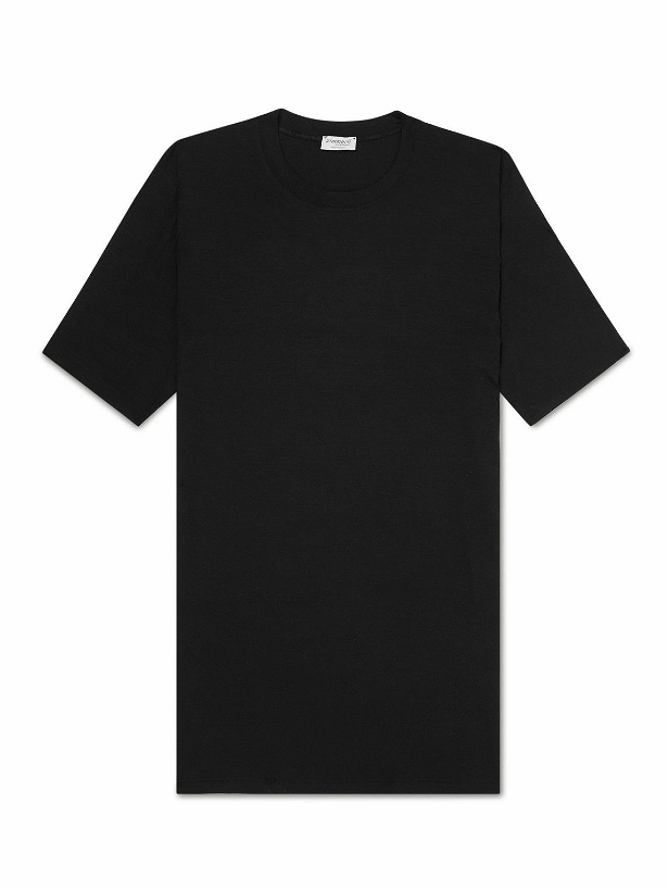 Photo: Zimmerli - Pureness Stretch-Micro Modal T-shirt - Black