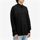 Our Legacy Men's Borrowed Button Down Shirt in Black Voile