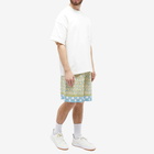 Versace Men's All Over Print Shorts in Light Blue