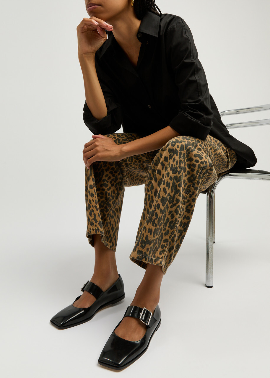 Aeyde Sunny Leather Ballet Flats Black Aeyde
