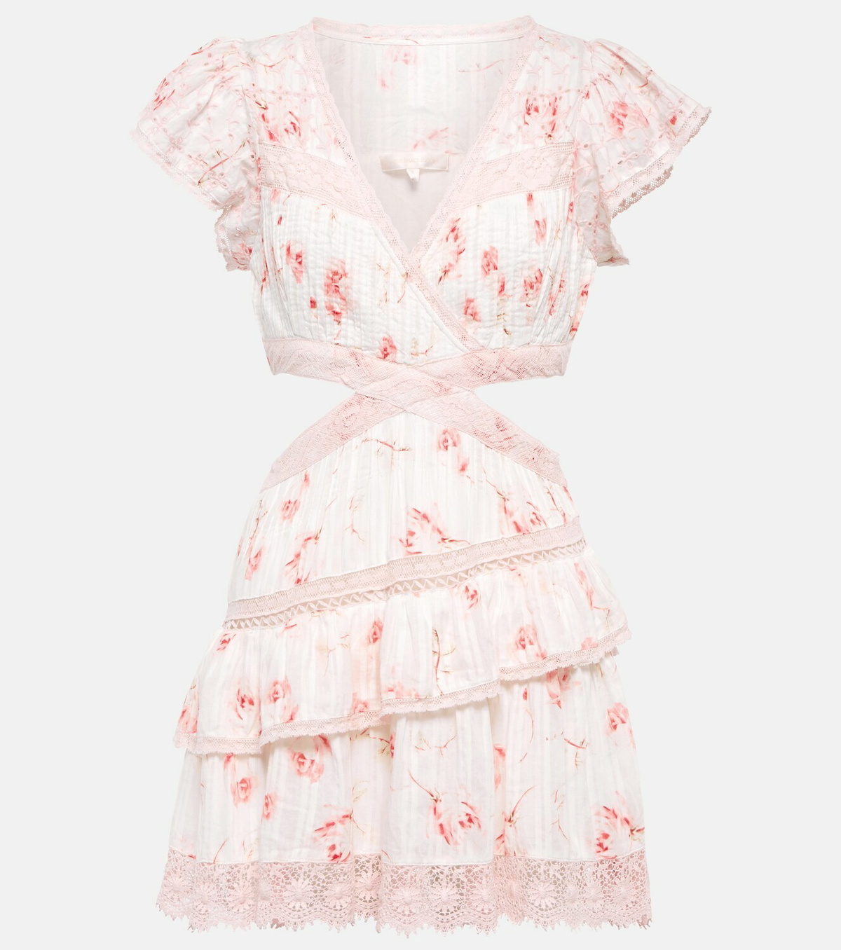 love shack fancy cut out dress Till cutout floral minidress in pink - Love Shack Fancy
