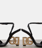 Dolce&Gabbana Keira logo patent leather sandals