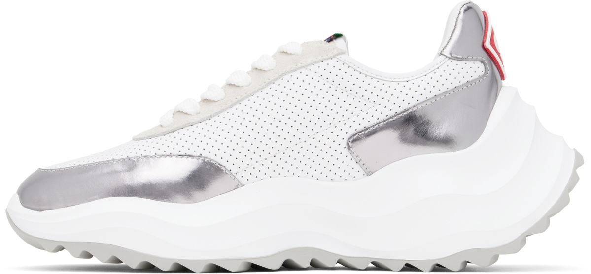 Casablanca White & Silver Atlantis Sneakers
