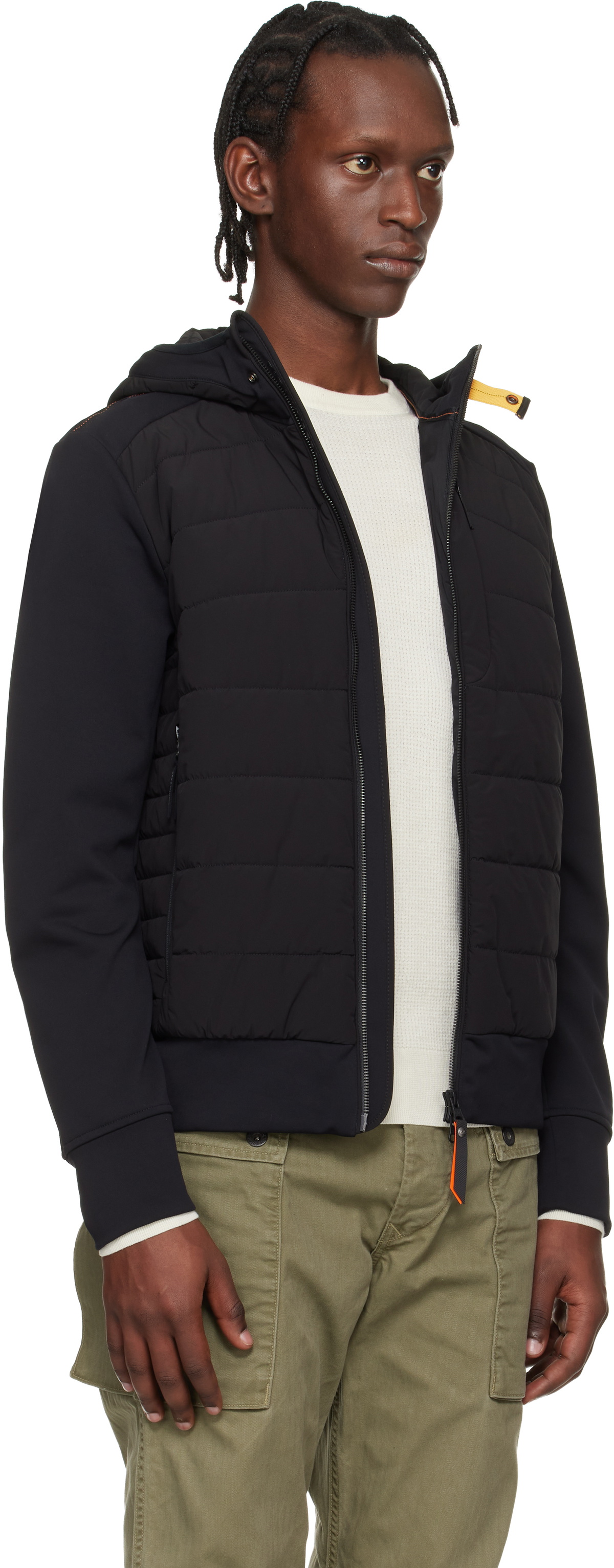 Parajumpers Black Manfred Hybrid Jacket