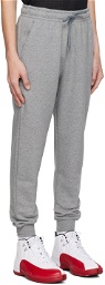 Nike Jordan Gray Embroidered Sweatpants