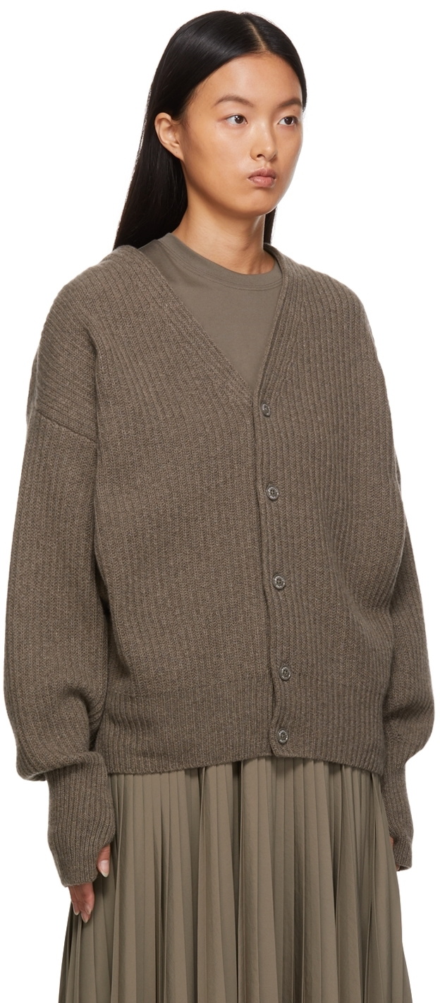 Taupe 2025 cashmere cardigan