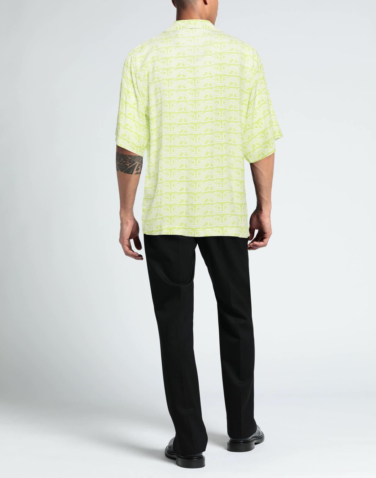 Gcds Mens Shirt Lime in Green