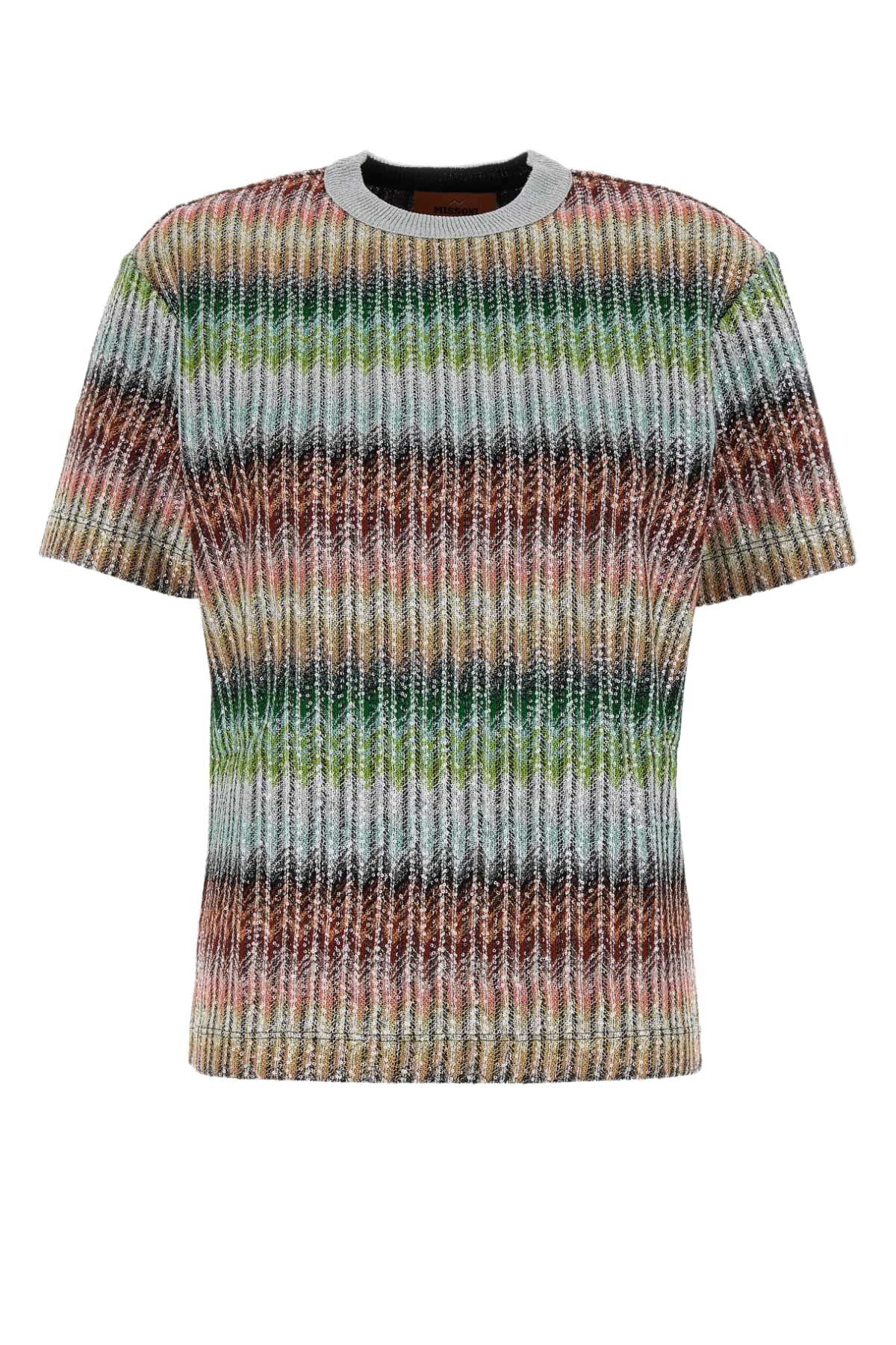 Missoni Women's Zig Zag Logo T-Shirt in Black Missoni